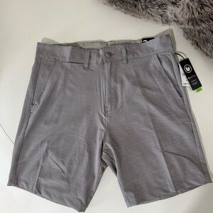 Burnside Men's Hybrid Series Walkshort + boardshort in one light gray size 32